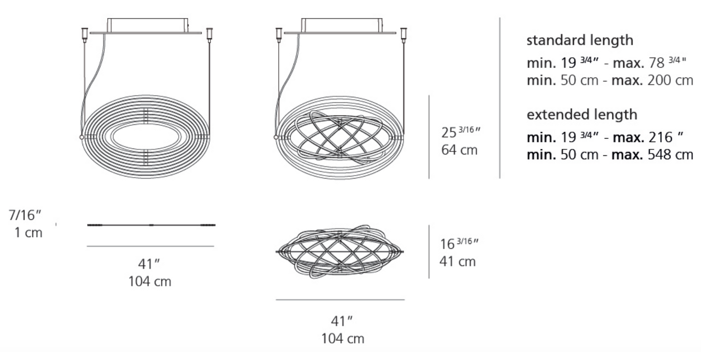 Artemide Copernico LED Suspension Light