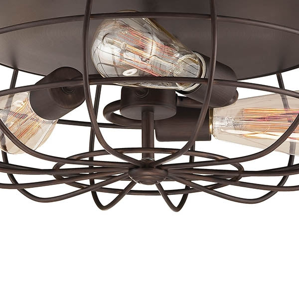 Millennium 5323 Neo-Industrial 3-lt Flushmount