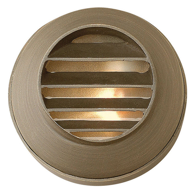 Hinkley 16804-LL Hardy Island Round Louvered 1-lt 3" LED Outdoor Deck Sconce, 12V
