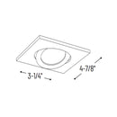 Nora NIO-4SG/10 4" Iolite Square Adjustable Gimbal Trim - 1000 Lumens