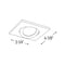 Nora NIO-4SG/10 4" Iolite Square Adjustable Gimbal Trim - 1000 Lumens