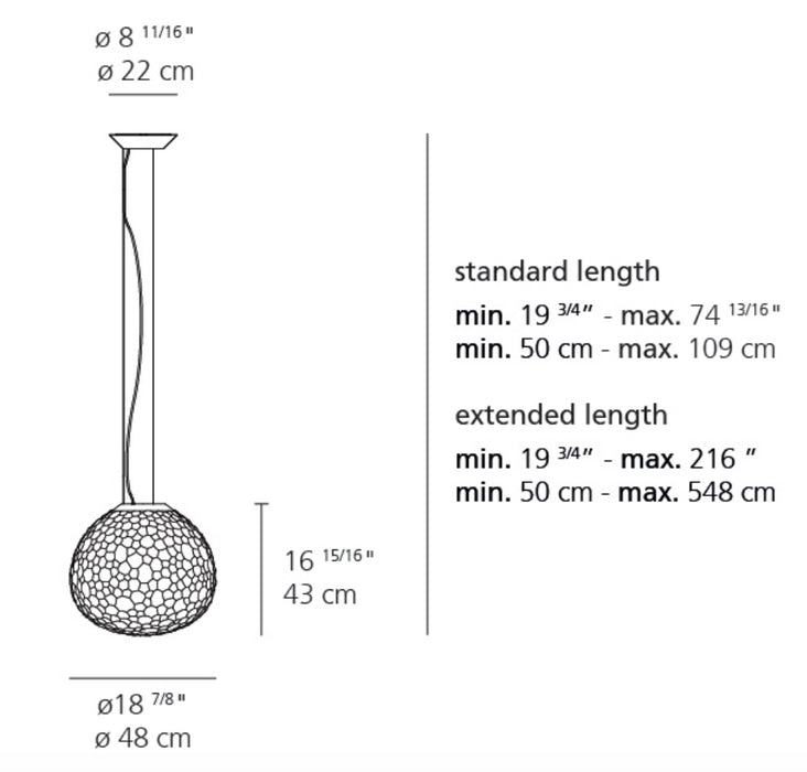 Artemide Meteorite 48 Suspension