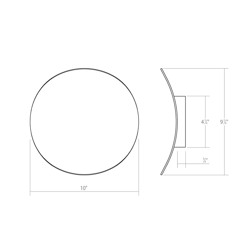 Sonneman 1760 Malibu Discs 2-lt 10" LED Wall Sconce
