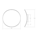 Sonneman 1761 Malibu Discs 2-lt 14" LED Wall Sconce