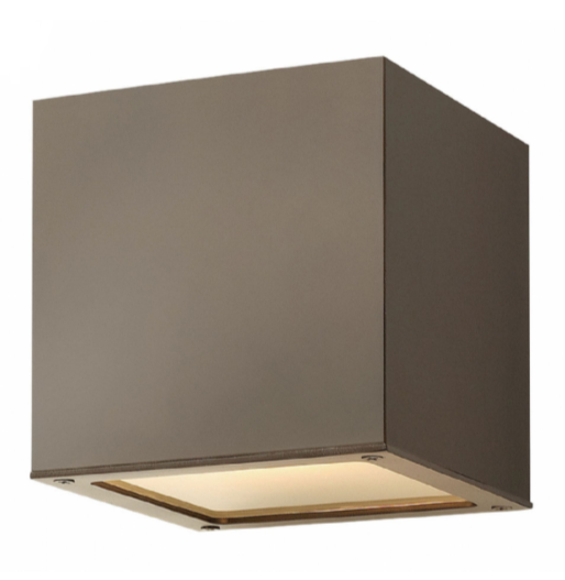 Hinkley 1768 Kube 1-lt 6" LED Outdoor Wall Light