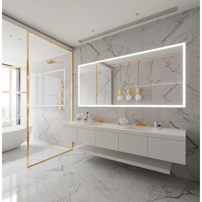 Paris Mirror Galaxy 100 x 45 Rectangle LED Illuminated Mirror, CCT Selectable