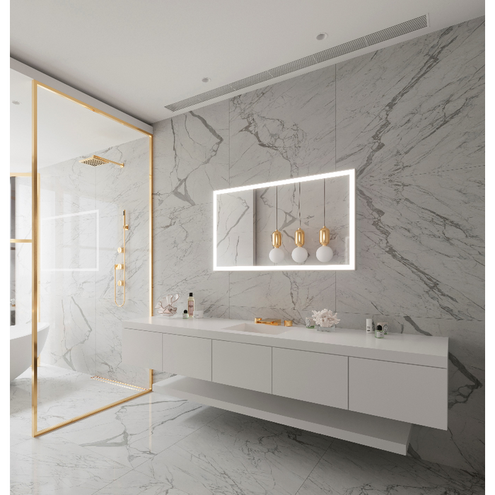 Paris Mirror Galaxy 48 x 28 Rectangle LED Illuminated Mirror, RGBW