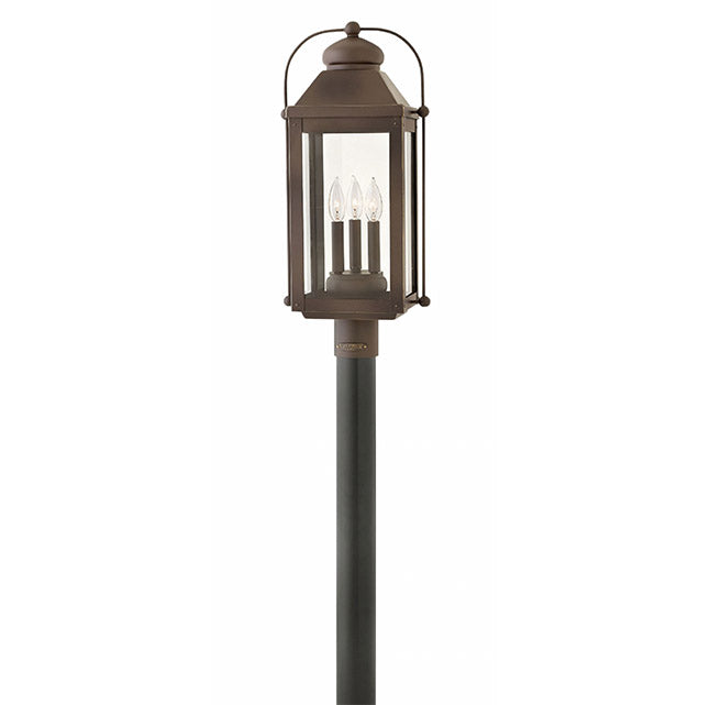 Hinkley 1851 Anchorage 3-lt 24" Tall LED Outdoor Post Light