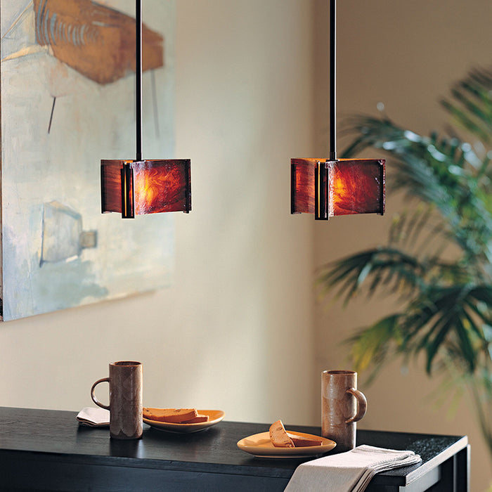 Hubbardton Forge 188100 Exos Delta 1-lt 8" Mini Pendant