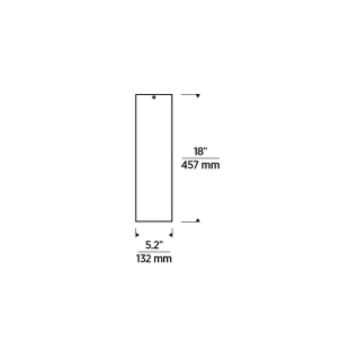 Tech 700FMEXO18 Exo 18" Tall LED Ceiling Light, 3500K