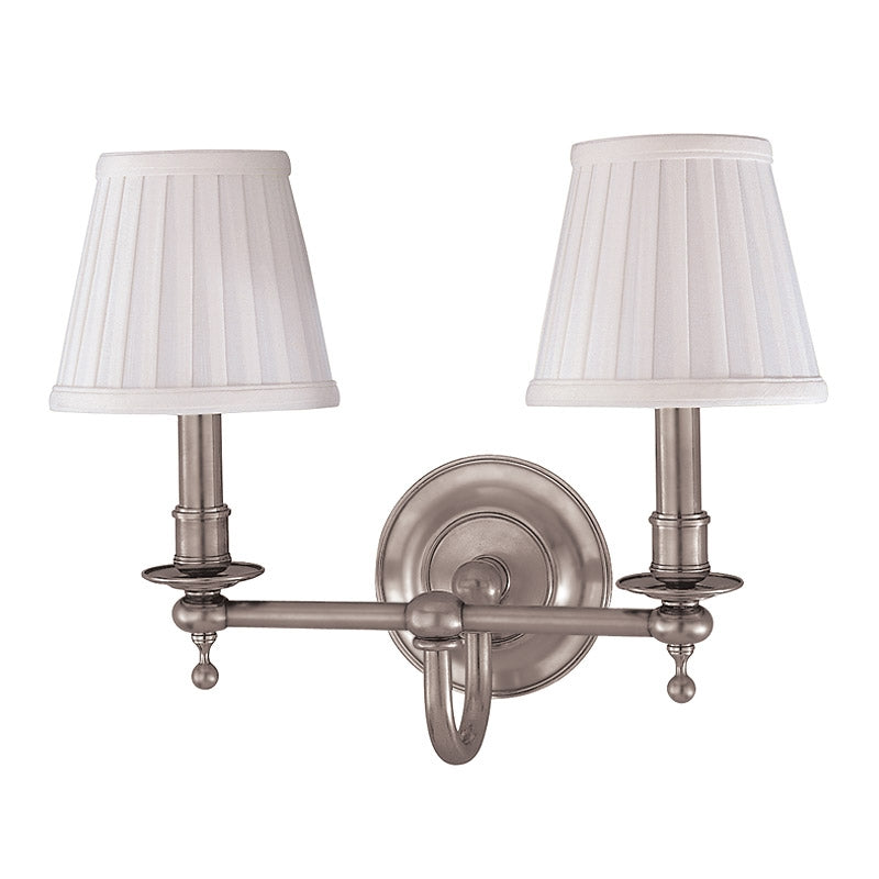 Hudson Valley 1902 Beekman 2-lt Wall Sconce