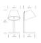 Pablo Designs Lana LED Table Lamp - Chrome Base