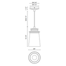 Alora Mood EP533006 Quincy 1-lt 6" Outdoor Pendant