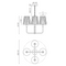 Alora Mood CH628423 Plisse 4-lt 23" Chandelier