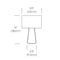 Pablo Designs Tube Top Colors Table Lamp