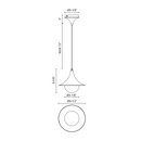 Alora Mood PD525009 Fuji 1-lt 10" Pendant