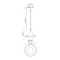 Alora Mood PD525009 Fuji 1-lt 10" Pendant