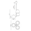 Alora Mood CH529024 Kenji 3-lt 24" Chandelier