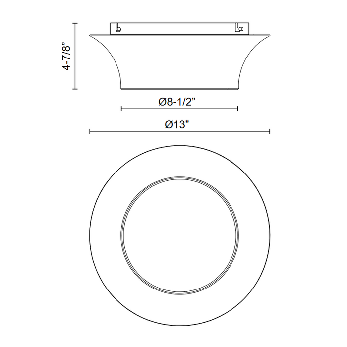 Alora Mood FM523013 Emiko 2-lt 13" Flush Mount