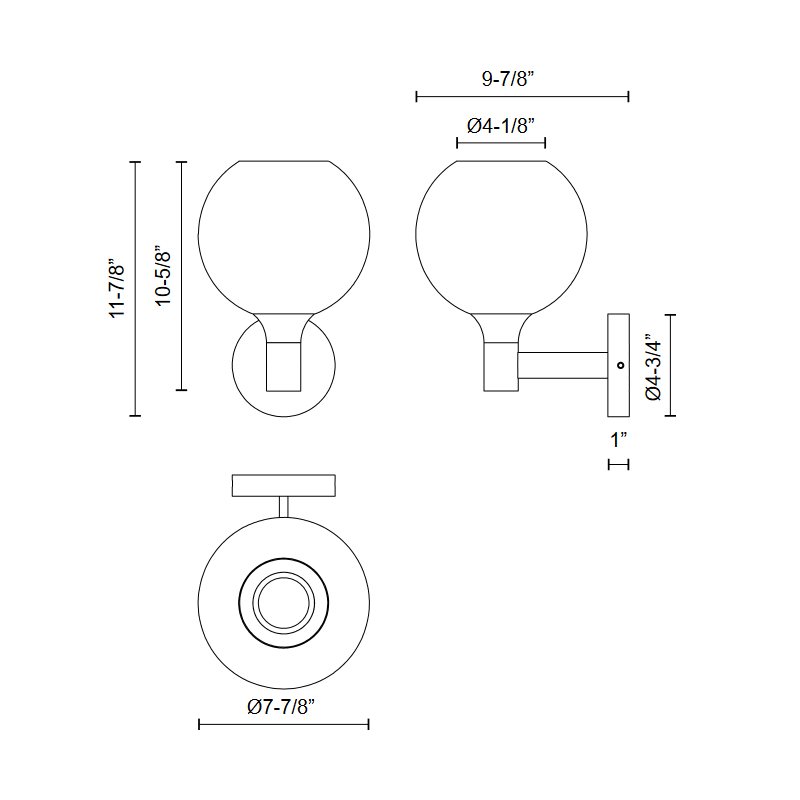 Alora Mood WV506108 Castilla 1-lt 12" Tall Wall Sconce