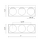 Alora Mood VL519319 Amelia 3-lt 19" Vanity Light