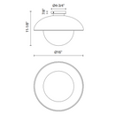 Alora Mood FM522016 Rubio 1-lt 16" Flush Mount