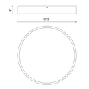 Alora Mood FM554015 Adelaide 1-lt 15" LED Flush Mount