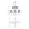 Alora Mood CH628830 Plisse 8-lt 30" Chandelier