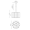 Alora Mood PD528412 Plisse 1-lt 12" Pendant