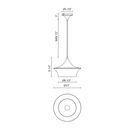 Alora Mood PD523013 Emiko 1-lt 13" Pendant