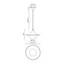 Alora Mood PD525113 Fuji 1-lt 13" Pendant
