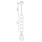 Alora Mood PD531515 Bijou 5-lt 4" LED Pendant