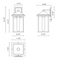 Alora Mood EW552009 Larchmont 1-lt 15" Tall Outdoor Wall Sconce