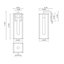 Alora Mood EW652707 Brentwood 1-lt 18" Tall Outdoor Wall Sconce