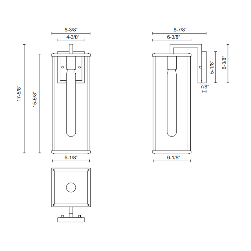Alora Mood EW652707 Brentwood 1-lt 18" Tall Outdoor Wall Sconce