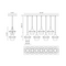 Alora Mood LP523036 Emiko 7-lt 36" Linear Pendant