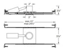 WAC HR-LED252E 1" LEDme Recessed Adjustable Square Downlight