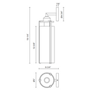 Alora Mood WV536005 Belmont 1-lt 19" Tall Wall Sconce