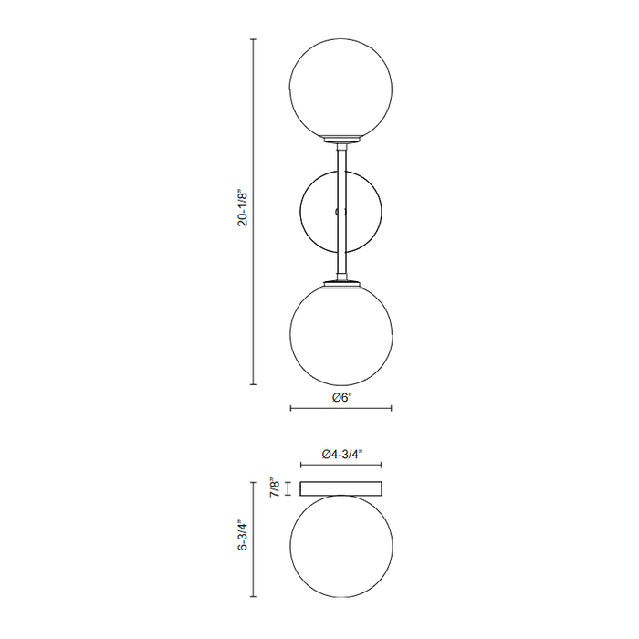 Alora Mood WV549220 Cassia 2-lt 20" Tall Wall Sconce