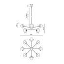 Alora Mood CH517338 Francesca 8-lt 40" Chandelier