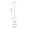 Alora Mood PD524006 Hazel 1-lt 7" Pendant