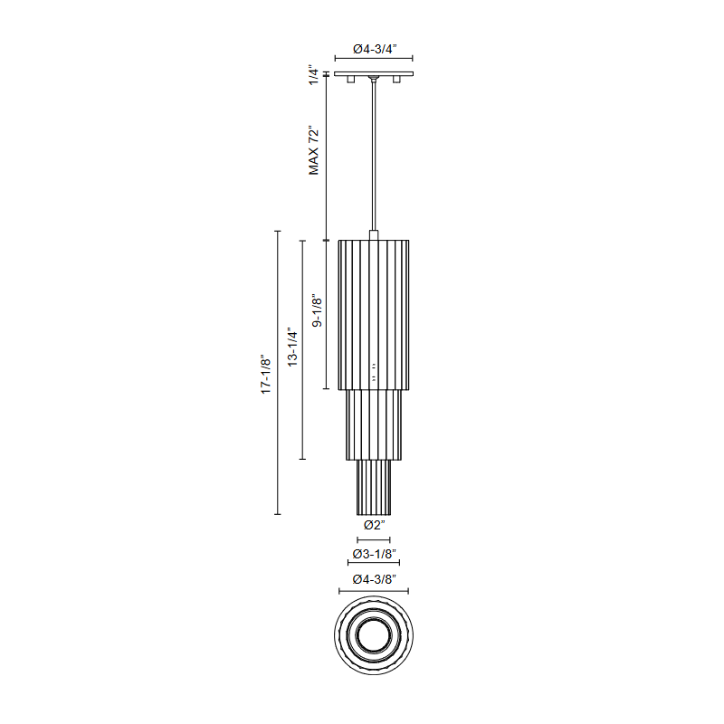 Alora Mood PD502204 Bordeaux 1-lt 4" LED Pendant