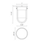 Alora Mood FM539008 Cyrus 1-lt 8" Flush Mount