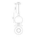 Alora Mood PD506210 Castilla 1-lt 10" Pendant