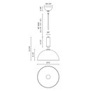 Alora Mood PD563012 Jude 1-lt 12" Pendant