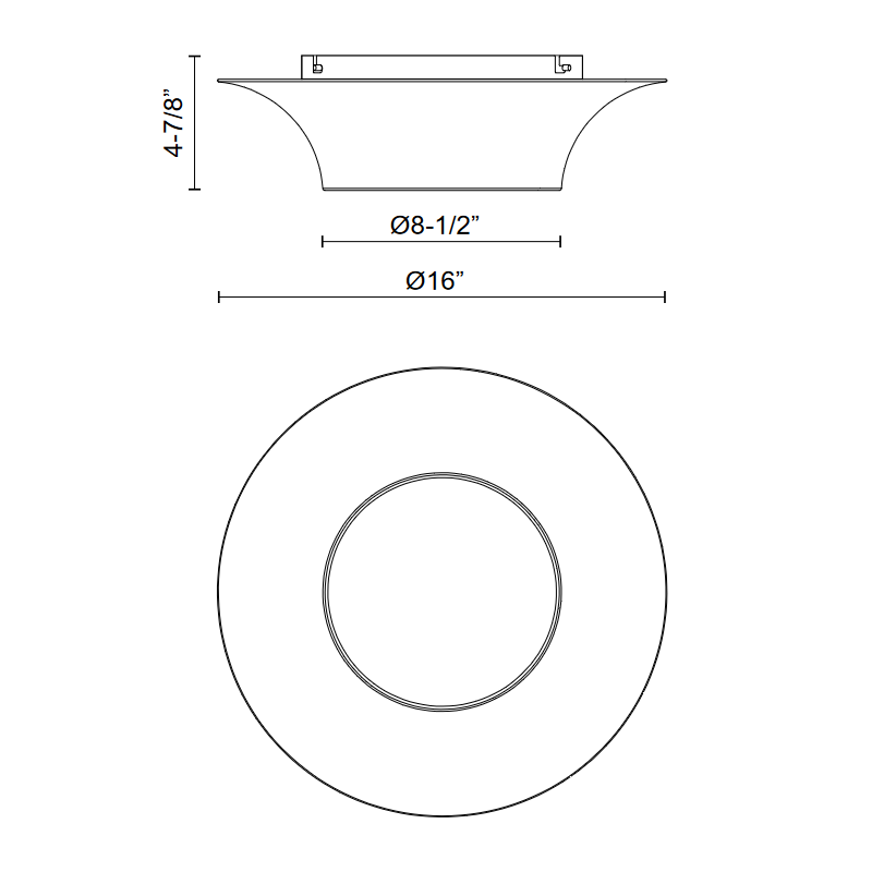 Alora Mood FM523016 Emiko 2-lt 16" Flush Mount