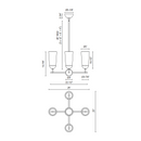 Alora Mood CH542324 Emil 4-lt 25" Chandelier