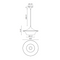 Alora Mood PD523016 Emiko 1-lt 16" Pendant