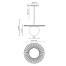 Alora Mood PD501212 Plume 1-lt 12" Pendant