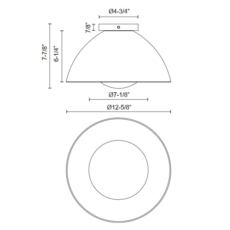 Alora Mood FM402513 Haven 1-lt 13" Flush Mount